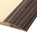 Vinyl Door Threshold Flooring Transition Strip Self Adhesive Carpet Edging Strip for Laminate Doorway Edge Threshold from 2/5" to 3/5" (Grayish Brown Wood Grain, 3.3 Ft)