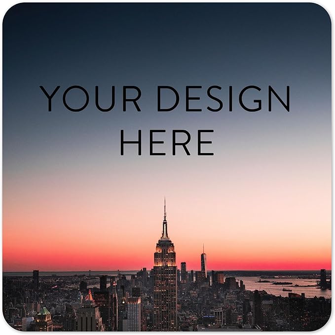 100 Custom Vinyl Stickers - Upload Your own Image, Text, Design, Logo - Personalized Logo Labels for Handmade, Packaging, Bottle, Jars, Candle, Brand Stickers (City, 6x6 Square)