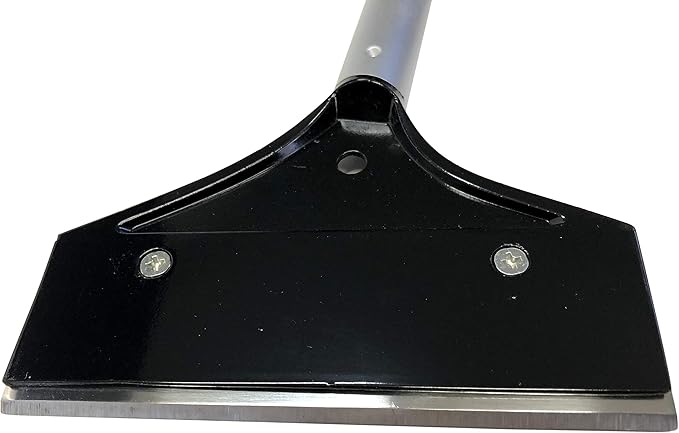 Replacement Blade for Chef Master Griddle Scraper by FryOilSaver Co., 5 1/2" Wide x 1.2mm Thick Stainless Steel Reversible Blade Fits to Most Griddle Scrapers, Double Beveled Edge for Chrome Griddles