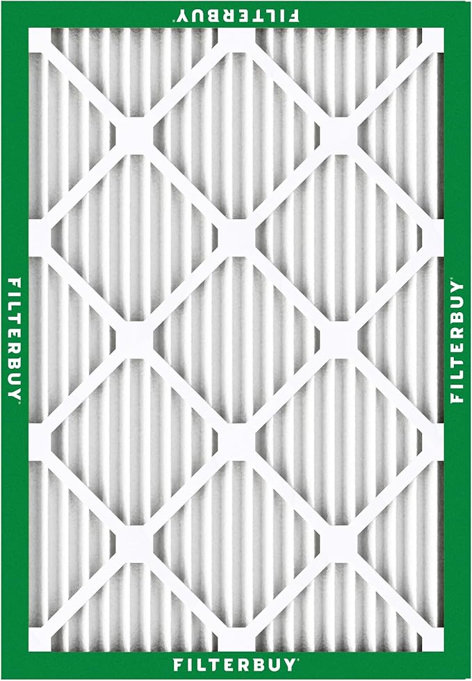 Filterbuy 20x23x1 Air Filter MERV 8 (MPR 700) Dust Defense Replacement (6-Pack), Electrostatic Pleated HVAC AC Furnace Filters, Made in USA (Actual Size: 19.50 x 22.50 x 0.75)