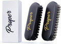 Premium Horse Hair Leather Brushes Set for Car Detailing, Furniture & Upholstery - Professional Horsehair Cleaning Brush for Couch, Car Seats, Alcantara & Interior Surfaces