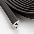 Weather Stripping Door Seal Strip - Soundproof Q-Shaped Foam for Exterior Door Frame, Large Gap Seal, Noise Cancelling, Easy to Install (Brown, 60FT)