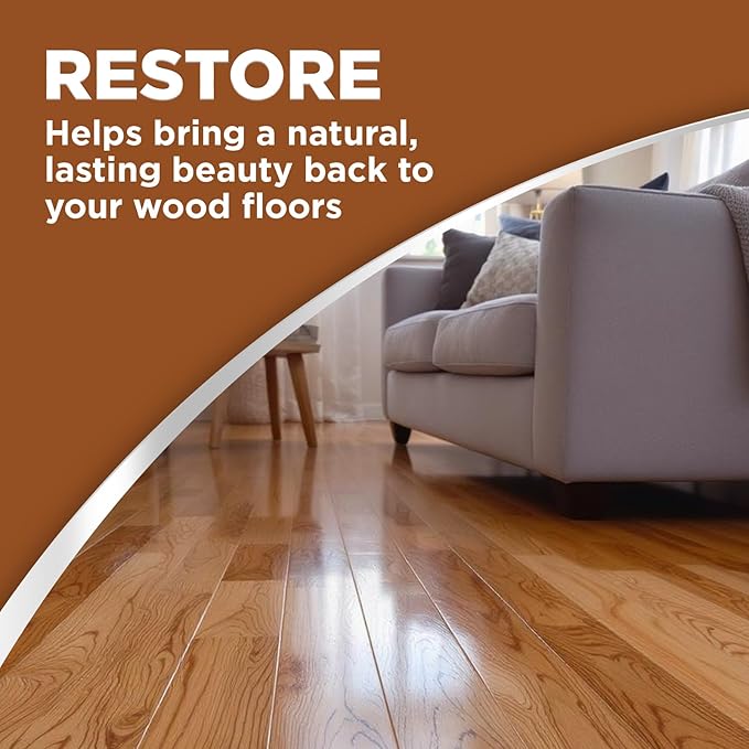 Weiman Hardwood Floor Cleaner and Polish Restorer Combo - 2 Pack - High-Traffic Hardwood Floor, Natural Shine, Removes Scratches, Leaves Protective Layer