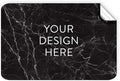 100 Custom Vinyl Stickers - Upload Your own Image, Text, Design, Logo - Personalized Logo Labels for Handmade, Packaging, Bottle, Jars, Candle, Brand Stickers (Black Marble, 3x2)