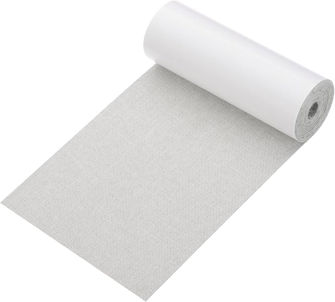 PATIKIL 70x4.4 Inch Linen Repair Tape, Repair Fabric Patch Self Adhesive Couch Patch Line Repair Patch for Furniture Sofa Car Seats Office Chairs, Light Gray