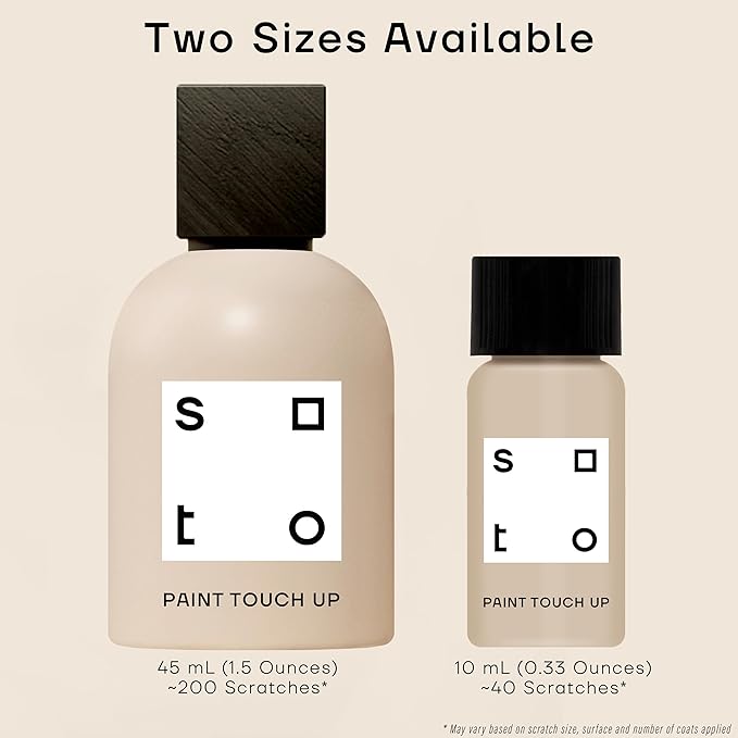 soto Gray Paint Touch Up, Multi-Surface, Matte Finish (No. 72 Hasami Grey) — 10 Milliliters of Scratch Repair for Furniture, Walls, Cabinets, Trim, Doors, Indoor/Outdoor