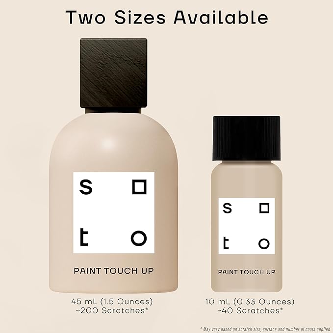 soto Off-White Paint Touch Up, Multi-Surface, Matte Finish (No. 08 Artisan White) — 10 Milliliters of Scratch Repair for Furniture, Walls, Cabinets, Trim, Doors, Indoor/Outdoor
