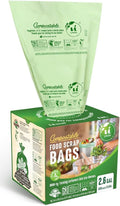 UNNI Compostable Trash Bags, 2.6 Gallon / 9.84 Liter, 600 Count Value Pack, Extra Thick 0.71 Mil Compost Bin Liners for Kitchen Food Scrap, Certified by BPI, CMA & OK compost HOME, Meets ASTM D6400