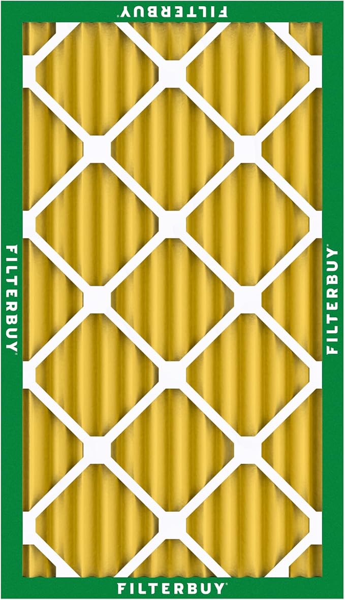 Filterbuy 16x25x2 Air Filter MERV 11 (MPR 1200) Allergen Defense Replacement (4-Pack), Electrostatic Pleated HVAC AC Furnace Filters, Made in USA (Actual Size: 15.50 x 24.50 x 1.75)
