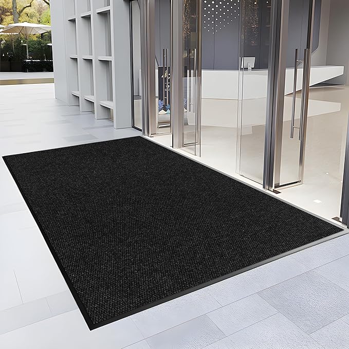 3′ x 38′ Front Door Mat Indoor Outdoor Entrance, Commercial Floor Mat Heavy Duty Dirt Trapper Entryway Doormat, Custom Size Non Slip Rubber Backing Welcome mat, Door Mat for High Traffic Area