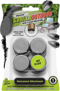 Gorilla Outdoor 1-1/4 Inch Furniture Sliders/Chair Glide Floor Protectors (Set of 8) Screw-On Nylon Furniture Glides for Sliding on Outdoor and Indoor Floors