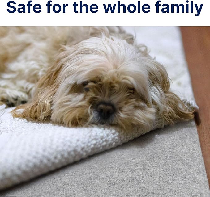 RUGPADUSA - Eco-Plush - 8'x12' - 3/8" Thick - 100% Felt - Extra Cushioned Rug Pad - Available in 3 Thicknesses, Many Custom Sizes