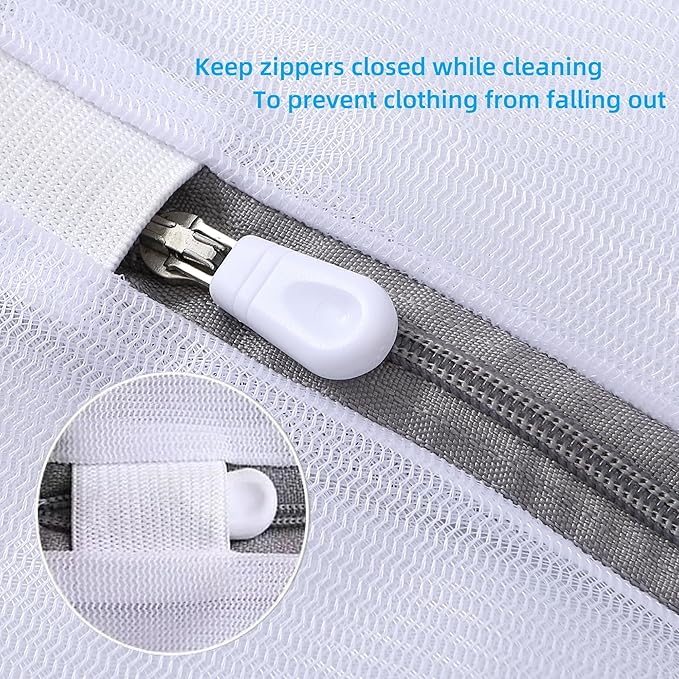 Lingerie Bags for Washing Delicates Pack Of 3 L/M/S Laundry Bags Mesh Wash Bags for Bra Socks Underwear Baby Clothes Garment Bag for Washing Machine