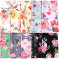 Sinmoe 20 Pcs Microfiber Cleaning Cloth Elegant Flower Design Microfiber Cloth Soft Multicolor Glasses Cleaner for Eyeglasses Camera Lens Cell Phone Screens Glasses, 6 x 6 Inches