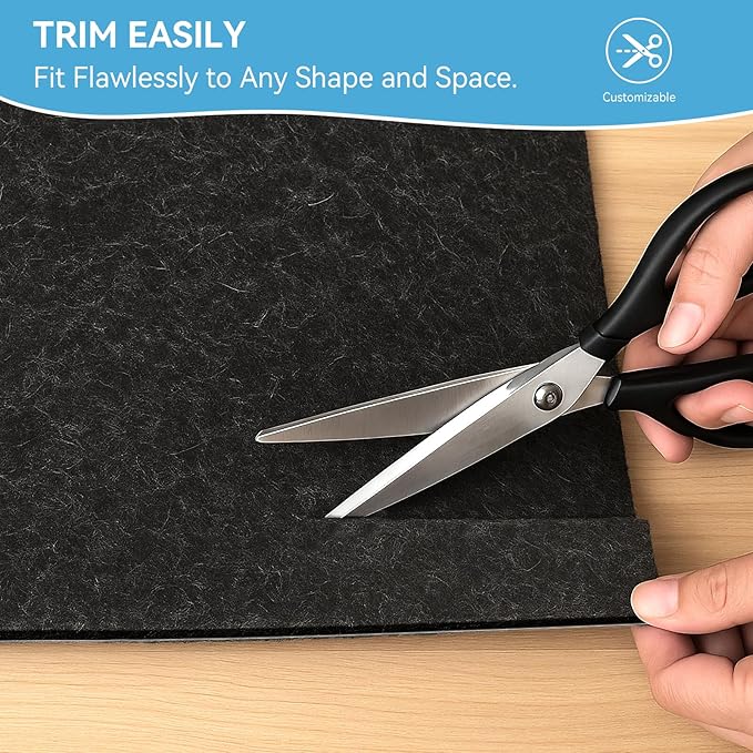 Warmstar 3x5 FT Non Slip Rug Pad,100% Waterproof Felt Rug Pad for Hardwood Floors,1/8” Thick Soft Carpet Pad with Natural Rubber Backing, Secure Grip & Floor Protection