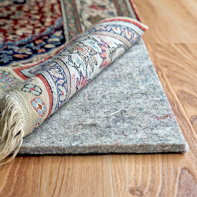RUGPADUSA - Dual Surface - 1'10" x 7'10" - 1/4" Thick - Felt + Rubber - Non-Slip Backing Rug Pad - Safe for All Floors