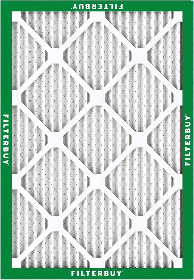 Filterbuy 20x24x1 Air Filter MERV 8 (MPR 700) Dust Defense Replacement (6-Pack), Electrostatic Pleated HVAC AC Furnace Filters, Made in USA (Actual Size: 19.38 x 23.38 x 0.75)