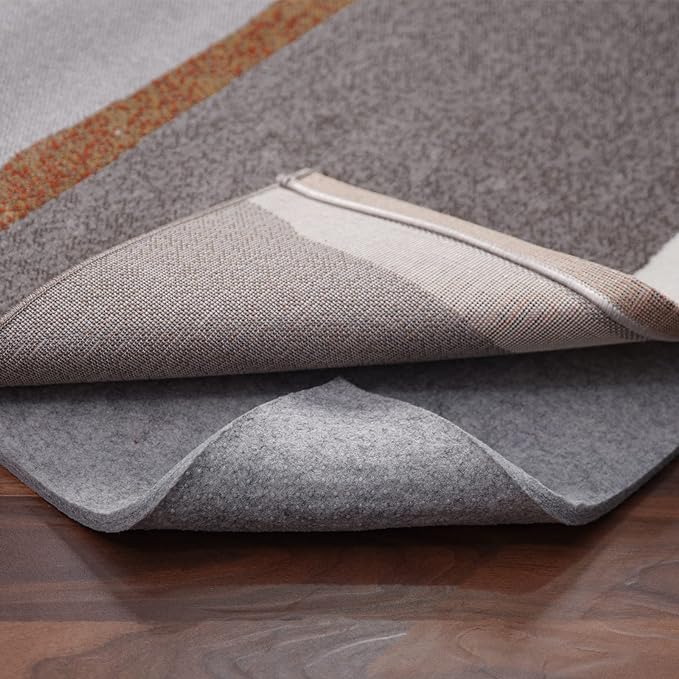 Non Slip Rug Pad Gripper - 8x11 Feet 1/8” Extra Thick Felt Under Rug for Area Rugs and Hardwood Floors,Super Cushioned Non Skid Carpet Padding