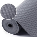 Shelf Liners for Kitchen Cabinets Refrigerator Liners Waterproof & Oil-Proof Kitchen Cupboard Liner Non-Slip Drawer Mats EVA Non Adhesive Fridge Liner for Shelves - Gray 11.8 x 236.2 Inches