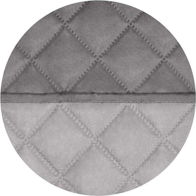 PureFit Reversible Quilted Sofa Cover, Water Resistant Slipcover Furniture Protector, Washable Couch Cover with Non Slip and Elastic Straps for Kids, Dogs, Pets (Sofa, Gray/Light Gray)