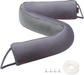 MAGZO Door Draft Stopper, 48 Inch Under Door Draft Blocker Noise Stopper, Weighted Wind Blocker Draft Guard for Bottom of Door, Gray