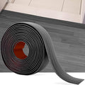 16.4Ft Floor Transition Strip Self Adhesive Vinyl Cover Floor Strip Flat Divider Transition Strip Wood Grain Design for Laminate Floor Gaps and Doorway Transitions (16.4Ft x 2 Inch, Gary)