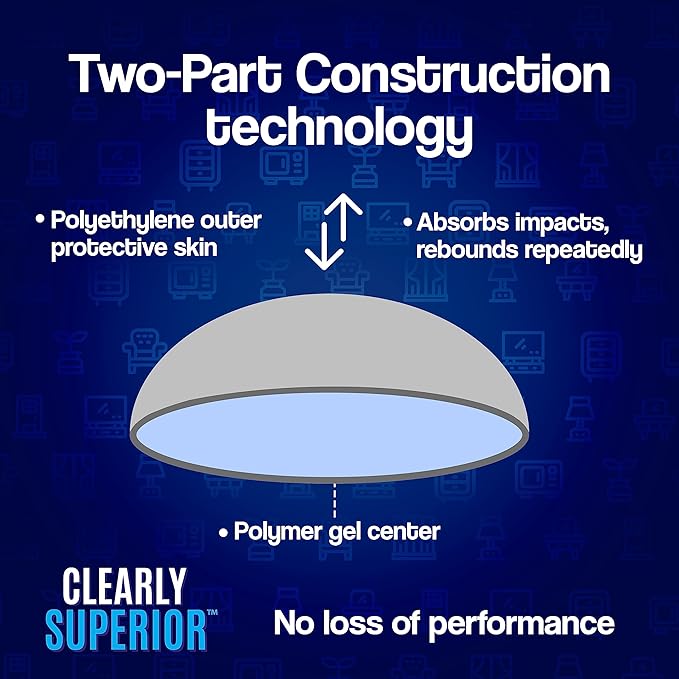 12-Pack Clearly Superior Gel Bumpers. Small Rectangle 1.5" x .5" Protects Surfaces & Quiets Contact. Use on Furniture, Doors, Cabinets, Walls & Appliances. Self Adhesive, Just Press to Apply