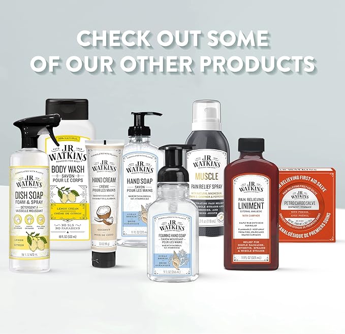 J.R. Watkins Liquid Hand Soap Lemon Refill, 34 Fl Oz