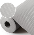 Light Gray Shelf Liners for Kitchen Cabinets Refrigerator Liners Waterproof & Oil-Proof Kitchen Cupboard Liner Drawer Mats EVA Material Non Adhesive Fridge Liner for Shelves 17.5 x 236.2 Inches