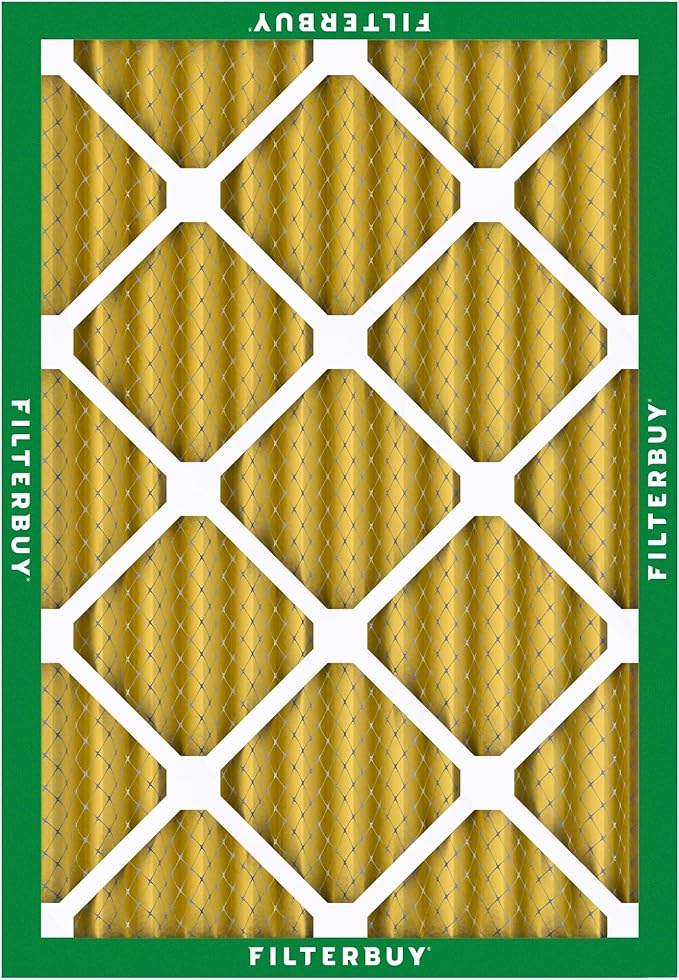 Filterbuy 14x18x2 Air Filter MERV 11 (MPR 1200) Allergen Defense Replacement (5-Pack), Electrostatic Pleated HVAC AC Furnace Filters, Made in USA (Actual Size: 13.50 x 17.50 x 1.75)