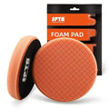 Orange Light Cut Pad, Buffing Polishing Pads, SPTA 1Pc 6.5 Inch Face for 6 Inch 150mm Backing Plate Compound Buffing Sponge Pads for Car Buffer Polisher Compounding, Polishing and Waxing -FPTSS6O