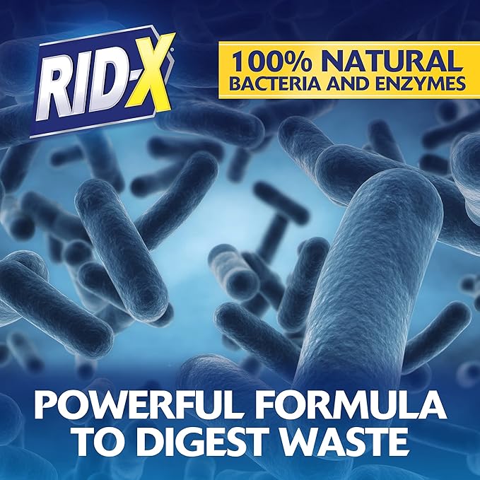 Rid-X Septic Treatment, 12 Month Supply of Septi-Pacs, 12.6 Oz