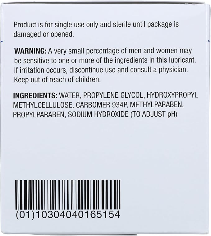 Henry Schein Sterile Lubricating Jelly – 3g Single-Use Packets, Ideal for Medical and Clinical Use, Convenient and Hygienic, Case of 6 Boxes (Total 864 Packets)