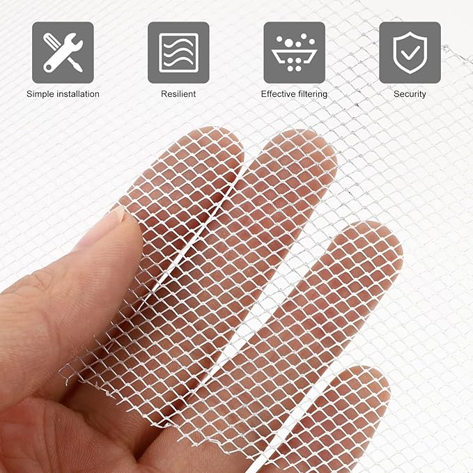 Gatuida Range Hood Filter Net 10-Pack 9 Inch Round Vent Grease Filter Replacement Mesh for Kitchen Cooker Fan
