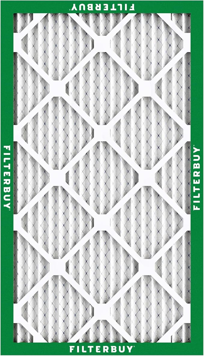 Filterbuy 16x30x1 Air Filter MERV 8 (MPR 700) Dust Defense Replacement (6-Pack), Electrostatic Pleated HVAC AC Furnace Filters, Made in USA (Actual Size: 15.75 x 29.75 x 0.75)