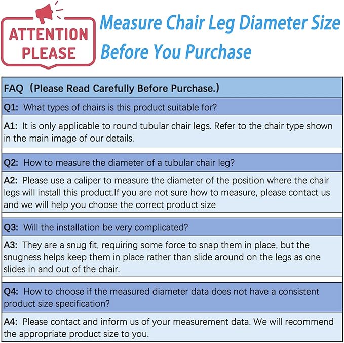 Rectangle U Shaped Chair Leg Tips Caps with Felt Pads,Furniture Feet Protector Slide Smoothly Glides No Scratches No Noise Protect Hardwood Floor,Fit 14mm(9/16inch) Diameter Tubular Leg (Black 8PCS)