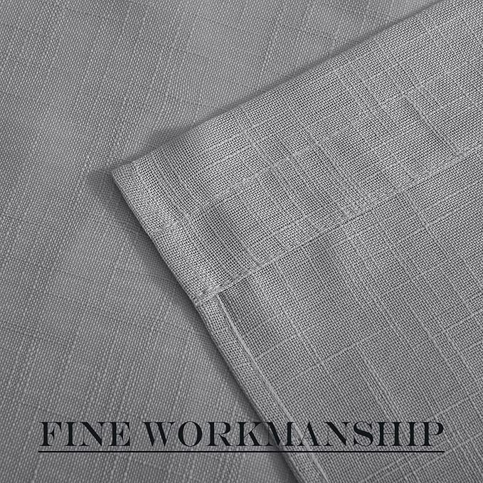 NICETOWN Sheer Door Curtains for Front Back Patio Glass Door, Farmhouse Light Filtering Window Treatment Window Covering with Asjustable Tiebacks, 26" Wide x 72" Length, Dark Grey, 1 Panel