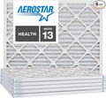 Aerostar 17x22x1 MERV 13, Pleated Air Filter, 17x22x1, Box of 6, Made in the USA