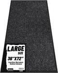 Front Door Mat Indoor Outdoor Entrance, 36" x 72" Dirt Resistant and Absorbent Door Mat, TPR Backing Non-Slip Doormats, Easy to Clean, Low Profile Welcome Floor Mat for Outside Entry