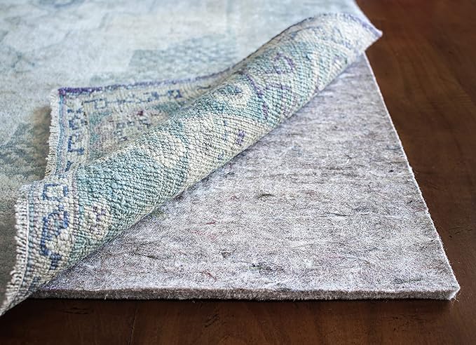 RUGPADUSA - Dual Surface - 1'10" x 9'10" - 3/8" Thick - Felt + Rubber - Enhanced Non-Slip Rug Pad - Adds Comfort and Protection - for Hard Surface Floors