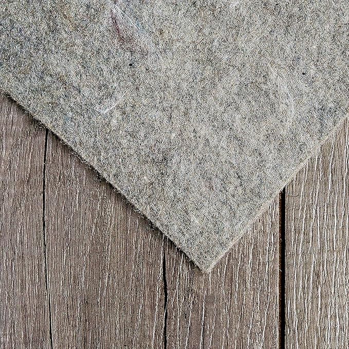 RUGPADUSA - Dual Surface - 5'10" x 8'10" - 1/4" Thick - Felt + Rubber - Non-Slip Backing Rug Pad - Safe for All Floors