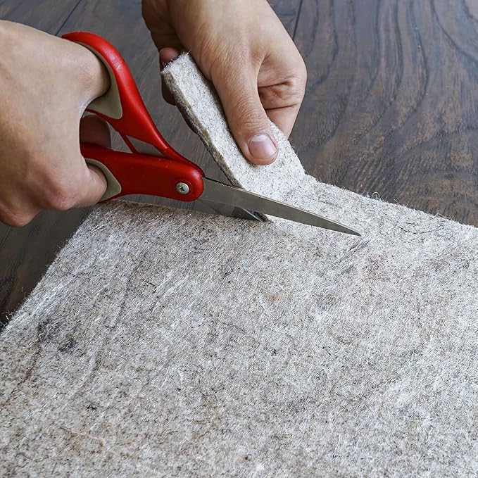 RUGPADUSA - Dual Surface - 2'6" x 8' - 1/8" Thick - Felt + Rubber - Non-Slip Backing Rug Pad - Adds Low-Profile Comfort and Protection