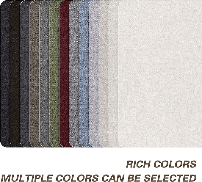 KING MOUNTAIN Fine Linen Repair Patches, Self-Adhesive Fabric, 8X11 Inch 2 PCS, Multi Color for Sofa and Clothes (Grass Green)